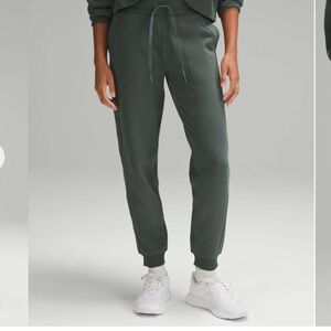 Lululemon Scuba High Rise Relaxed Joggers in color Dark Forest